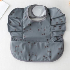 Baby Meal Pocket Waterproof Bib with Angel Wing Design